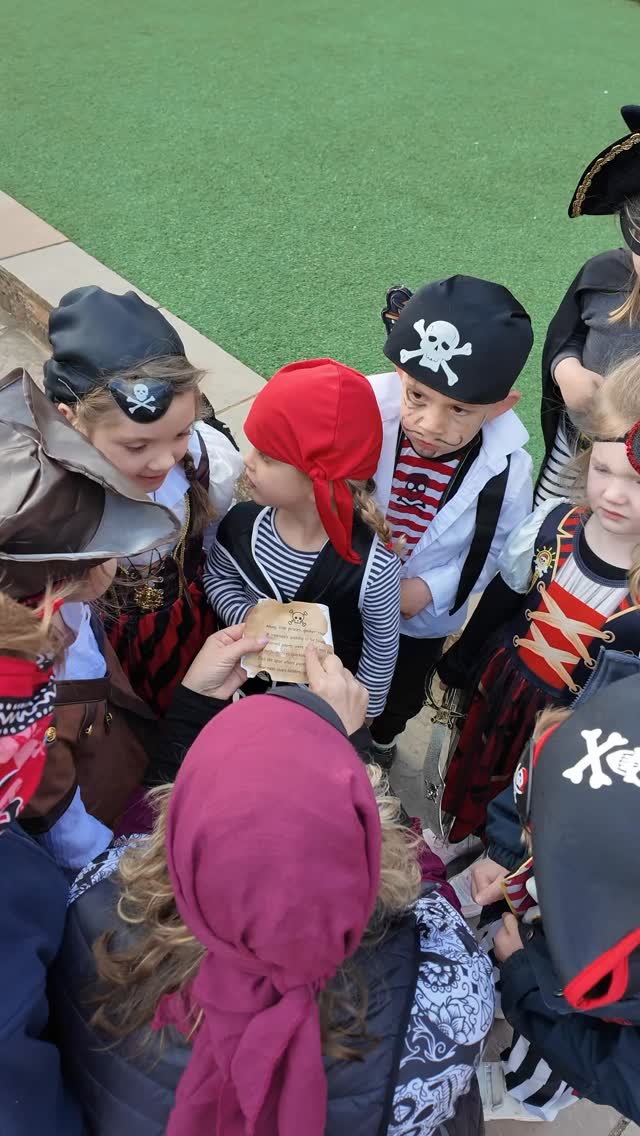 Reception set sail on the ultimate Pirate Day! 🏴‍☠️

The children spent the morning completing exciting missions around the school, following clues to uncover who had stolen the treasure. Then, when it was time for lunch, they returned to find their classroom completely transformed… their faces said it all, pure shock and excitement!

After lots of teamwork and brilliant detective work, the culprit was revealed… Mr Marles! And of course, there was only one thing for it, he had to walk the plank, with Mrs Simm making sure he didn’t escape! 

What an unforgettable day full of imagination, laughter and adventure ⚓ #brockmarl