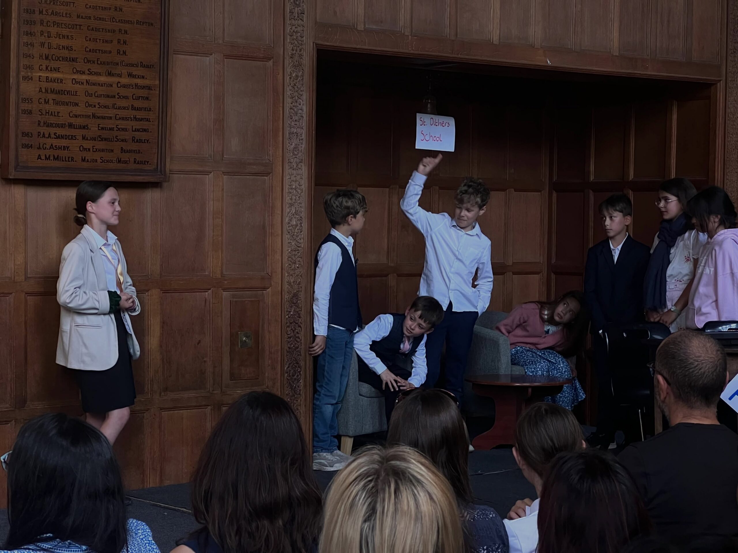 A few moments from the Form 4 performance earlier this week of The X Factory 🎭

What a performance it was! We were so impressed by everyone who stepped up onto the stage, learned their lines and gave it their all. Confidence, energy and so much talent on show, well done to everyone involved 🌟

A special thank you to Miss Paphitis for all of her hard work and support in bringing the performance together, it was a fantastic show! #brockmarl